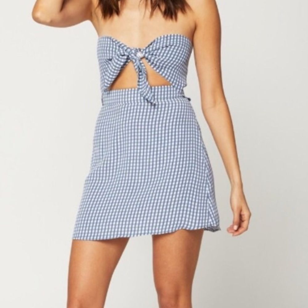 Flynn Skye Gingham Mini Skirt Womens Size Small